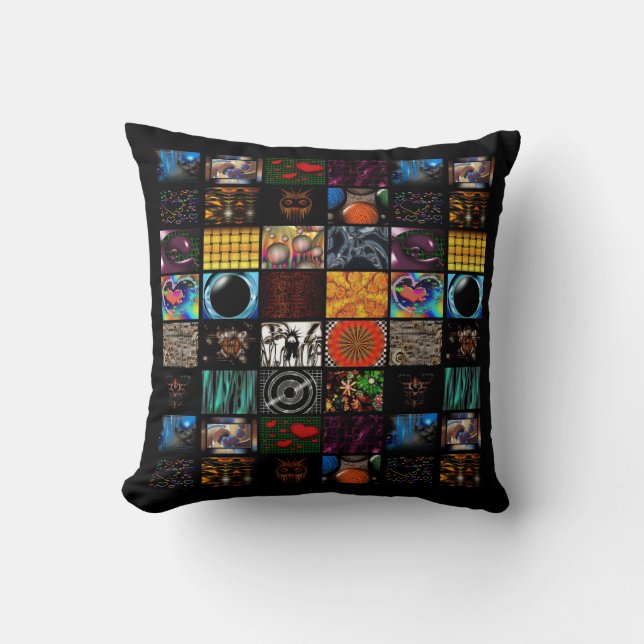 Decorative Pop Arts Pattern  Throw Pillow (Front)