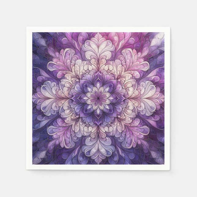 Decorative Purple Napkin (Front)