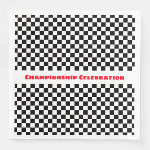 Decorative Race Theme Paper Dinner Napkin