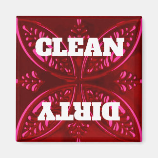 Decorative Red Dishwasher Magnet