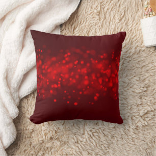 Decorative Red Solid Trend Colour Background Throw Pillow