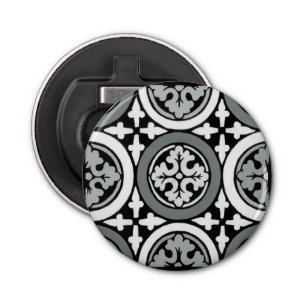 Decorative Renaissance Rosette Tile Design Bottle Opener