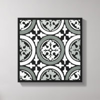 Decorative Renaissance Rosette Tile Design