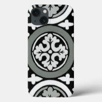 Decorative Renaissance Rosette Tile Design