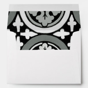 Decorative Renaissance Rosette Tile Design Envelope