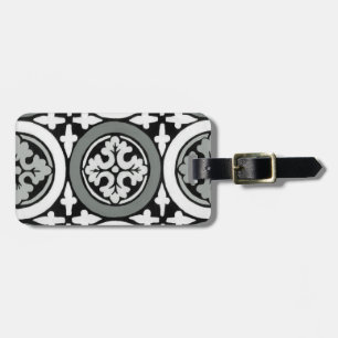 Decorative Renaissance Rosette Tile Design Luggage Tag