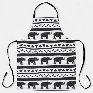 Decorative repeat seamless pattern with hand drawn apron