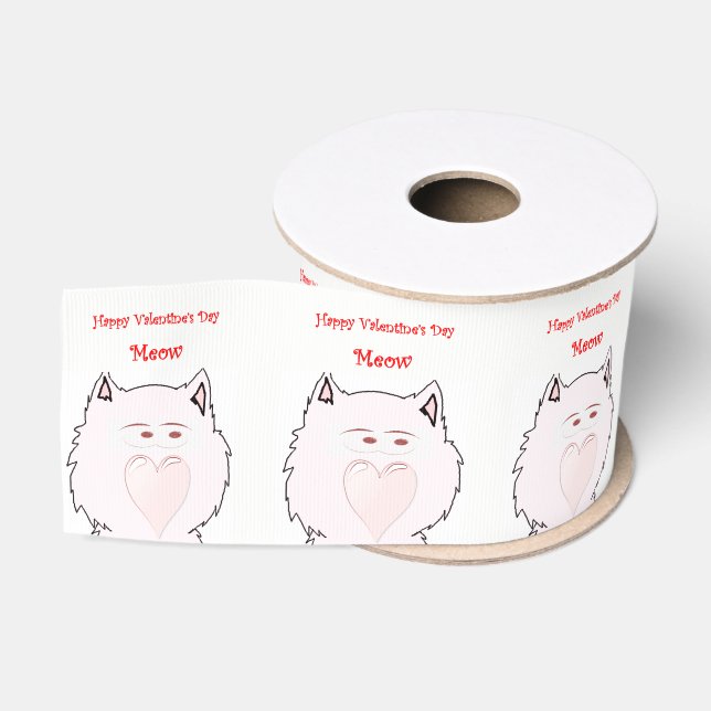 decorative ribbon children cats grosgrain ribbon (Spool)