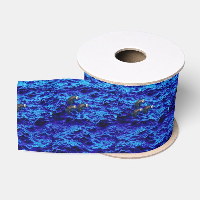 decorative ribbon dolphins ball grosgrain ribbon (Spool)