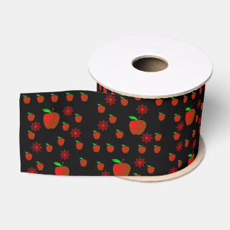 decorative ribbon red apples grosgrain ribbon