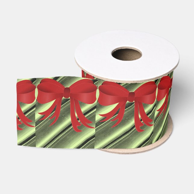 decorative ribbon red bow grosgrain ribbon (Spool)