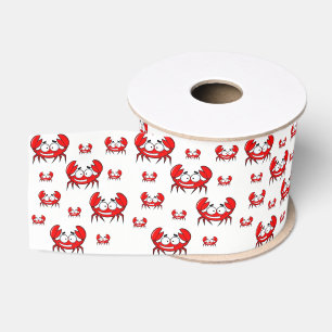 decorative ribbon red crabs grosgrain ribbon