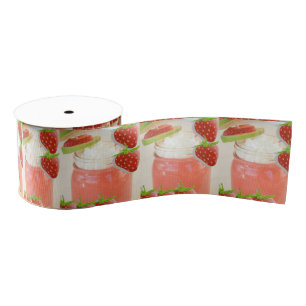 decorative ribbon strawberry daquirri grosgrain ribbon