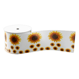 decorative ribbon sunflowers grosgrain ribbon