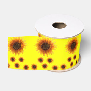 decorative ribbon sunflowers grosgrain ribbon