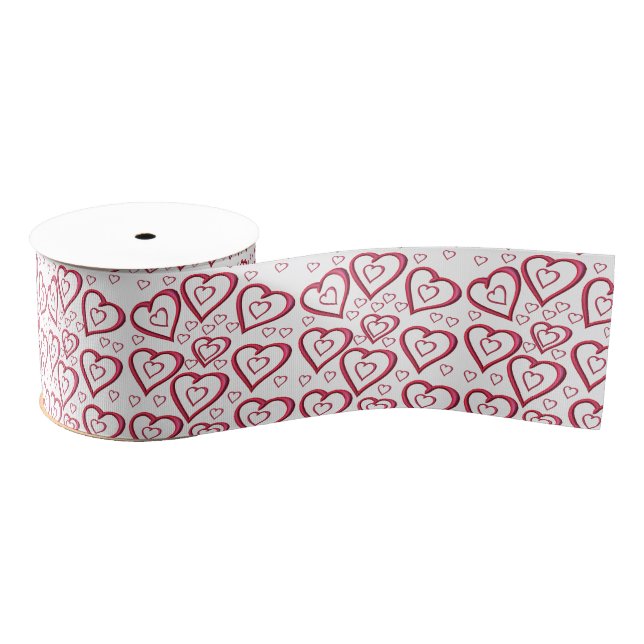 decorative ribbon valentines love grosgrain ribbon (Spool)
