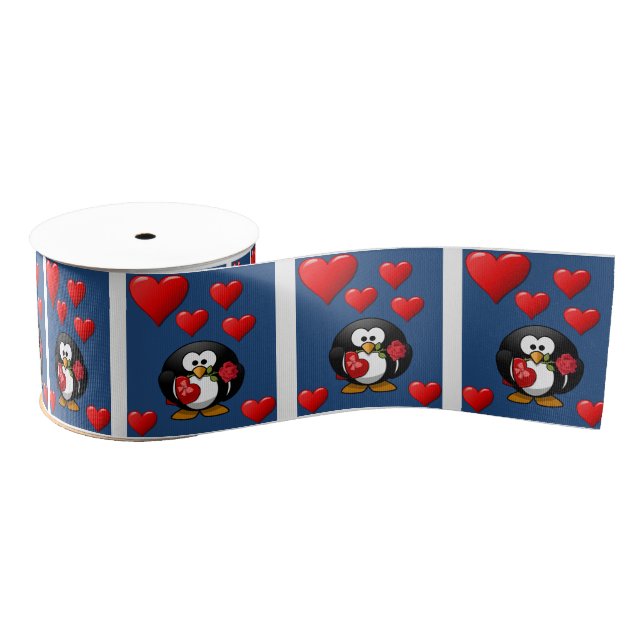 decorative ribbon valentines love grosgrain ribbon (Spool)
