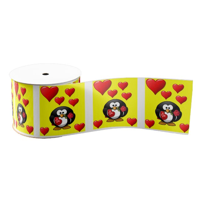 decorative ribbon valentines love grosgrain ribbon (Spool)