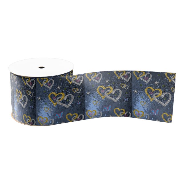 decorative ribbon valentines love grosgrain ribbon (Spool)