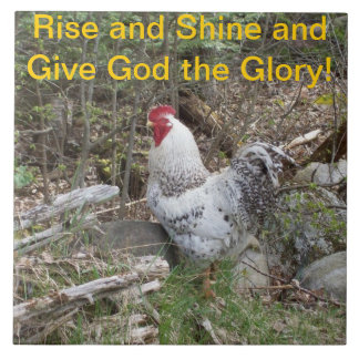 Decorative Rooster Tile