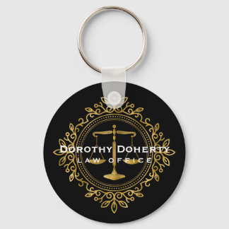 Decorative Scales of Justice | Lawyer Keychain