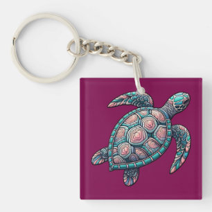 Decorative Sea Turtle Keychain