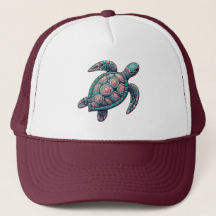 Decorative Sea Turtle Trucker Hat