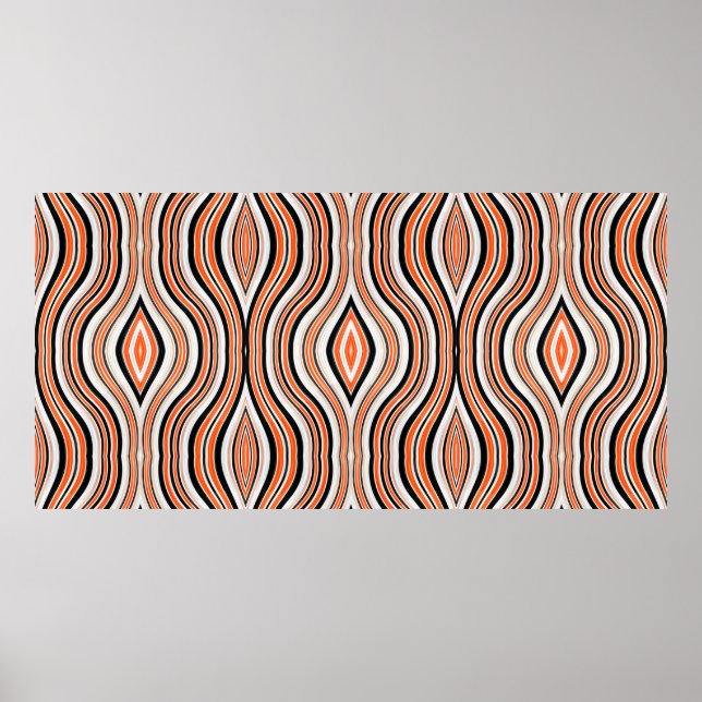 Decorative seamless light grey, black and antique  poster (Front)