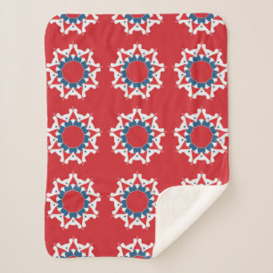 Decorative seamless pattern. Abstract texture desi Sherpa Blanket