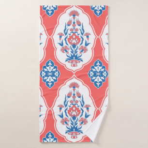 Decorative seamless pattern in traditional orienta bath towel