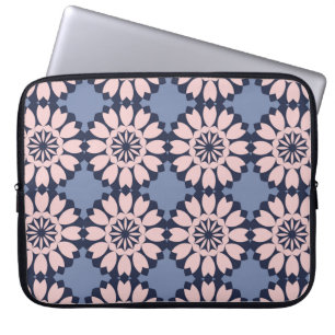 Decorative seamless pattern of different geometric laptop sleeve
