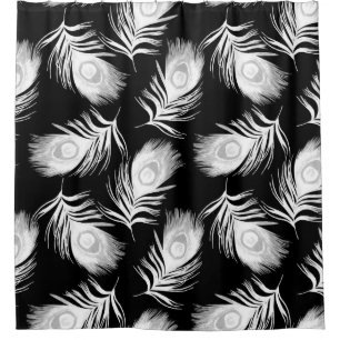 Decorative seamless pattern with beautiful peacock