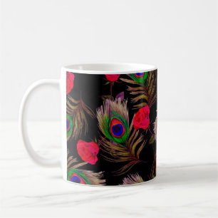 Decorative seamless pattern with beautiful waterco coffee mug