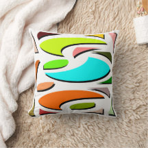 Decorative seventies cushion
