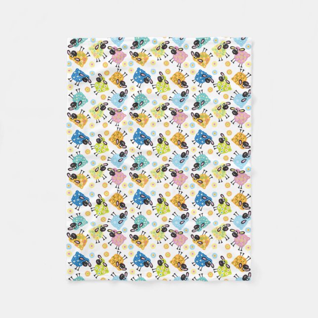 decorative sheep fleece blanket (Front)