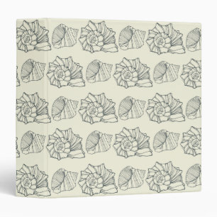 Decorative Shells Pattern Binder