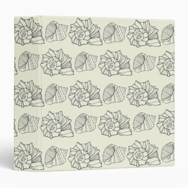 Decorative Shells Pattern Binder (Front/Spine)