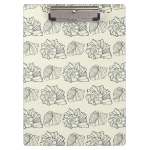 Decorative Shells Pattern Clipboard