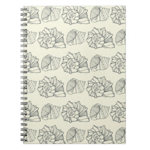 Decorative Shells Pattern Notebook