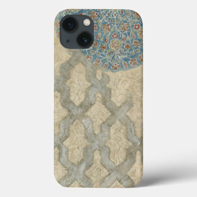 Decorative Silver Tapestry Floral Arrangement Case-Mate iPhone Case (Back)