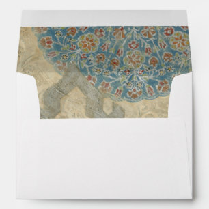 Decorative Silver Tapestry Floral Arrangement Envelopes
