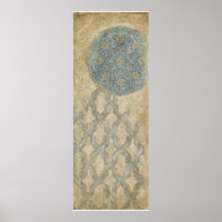 Decorative Silver Tapestry Floral Arrangement