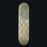 Decorative Silver Tapestry Floral Arrangement Skateboard<br><div class="desc">A decorative silver tapestry showcases a circular floral arrangement. This print would make a wonderful gift for people who love tapestries or tapestry-style art!</div>