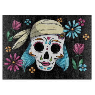 Decorative Skull Cutting Board