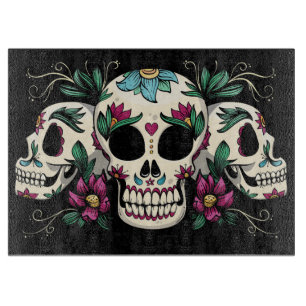 Decorative Skulls Cutting Board