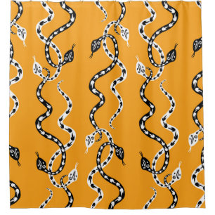 Decorative snakes: seamless background.
