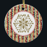 Decorative Snowflake Christmas Ornaments<br><div class="desc">This elegant ornament can be totally personalized by you to make a wonderful holiday gift for anyone on your shopping list!
Artwork by Sarah Paris</div>