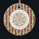 Decorative Snowflake Christmas Ornaments<br><div class="desc">This elegant ornament can be totally personalized by you to make a wonderful holiday gift for anyone on your shopping list!
Artwork by Sarah Paris</div>