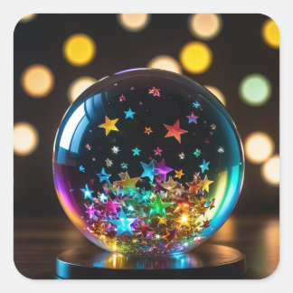 Decorative square sticker. square sticker