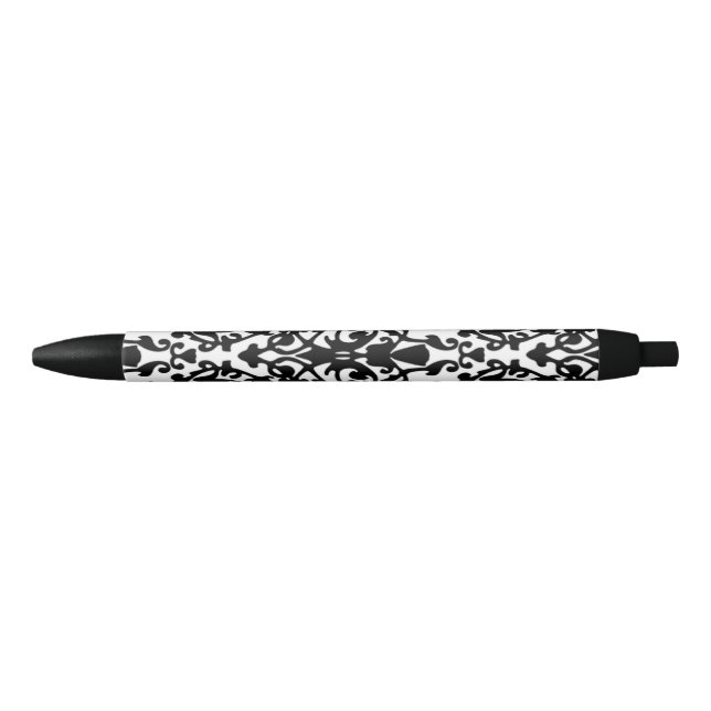 Decorative stamp damask black ink pen (Front)